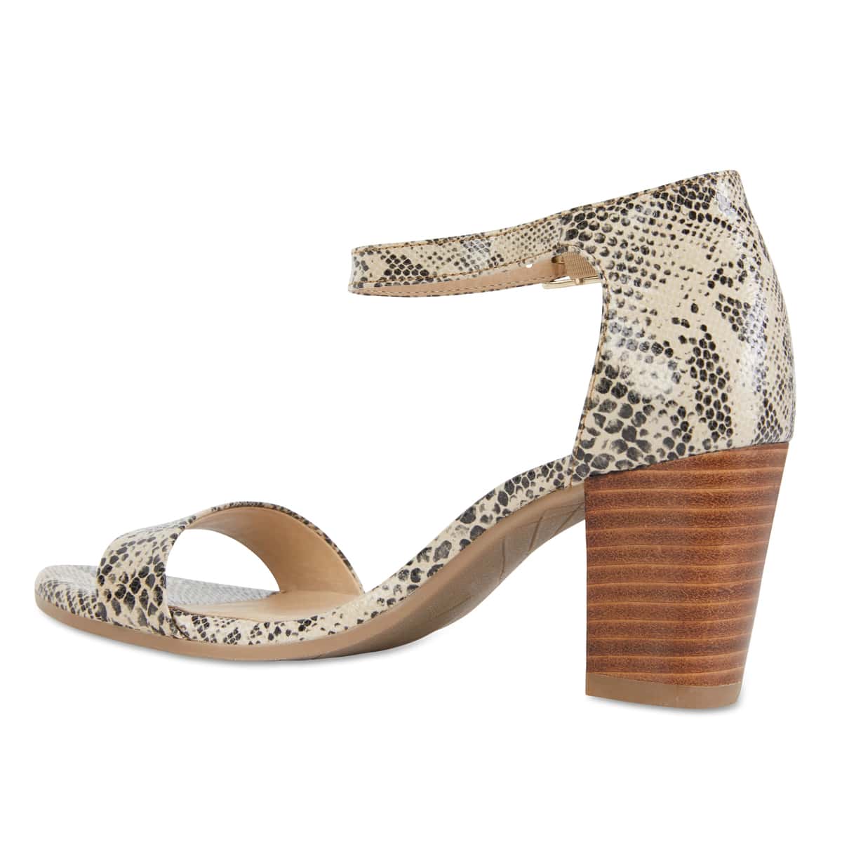 Beyond Heel in Snake Leather