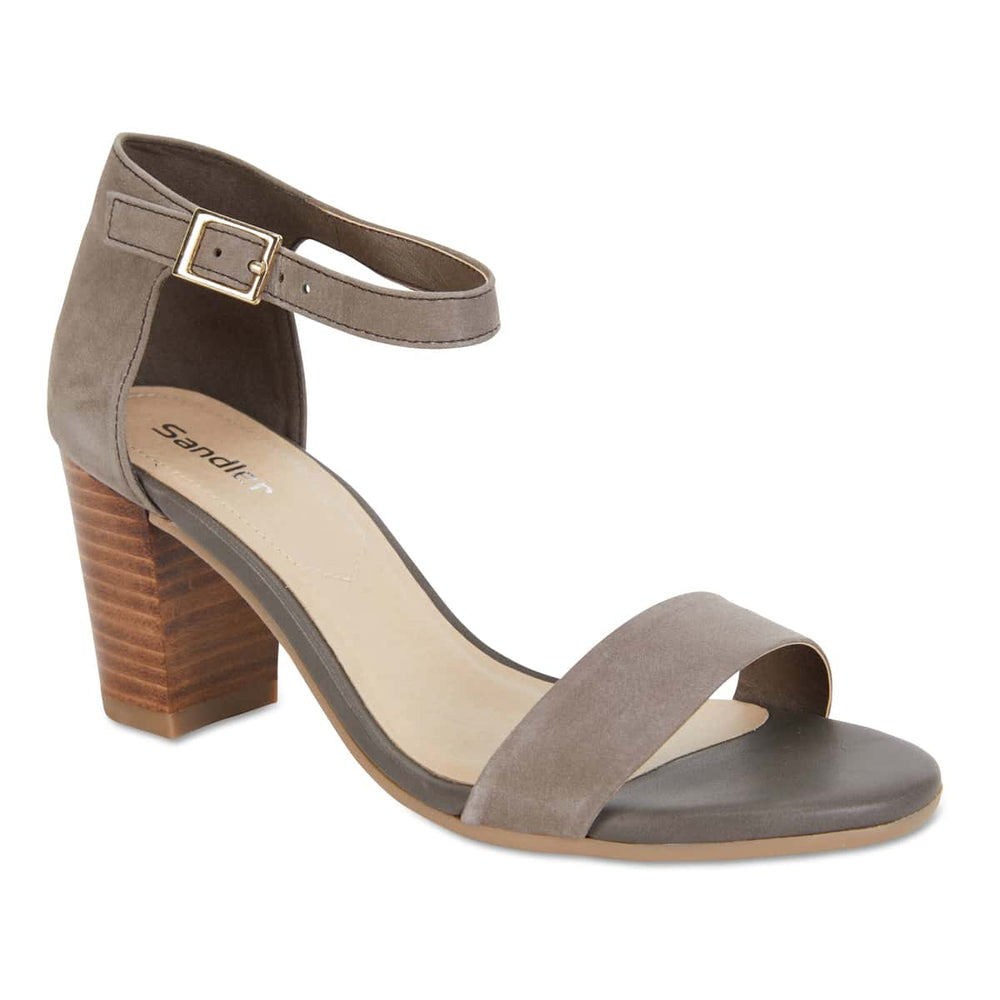 Beyond Heel in Taupe Suede