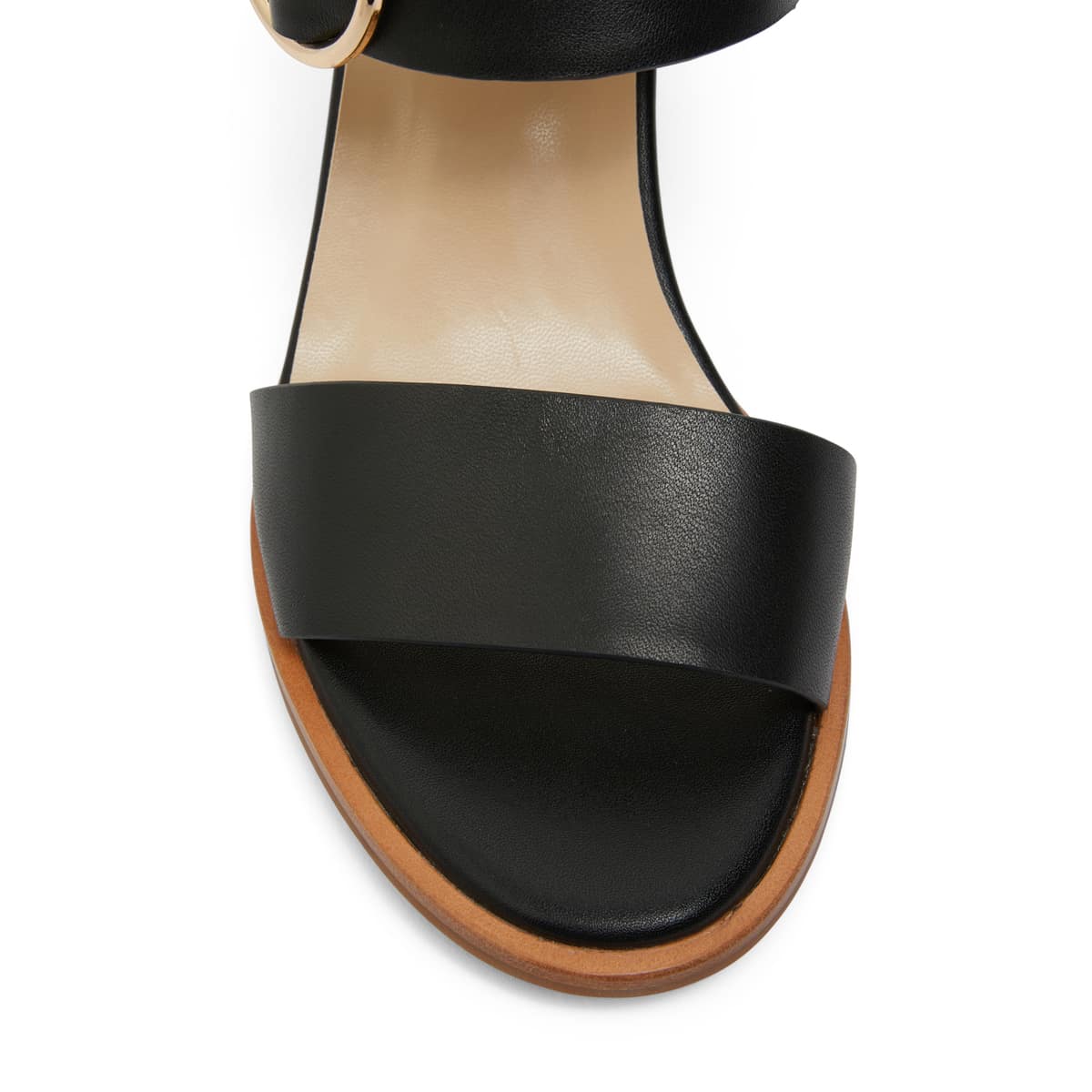 Bolivia Heel in Black Leather