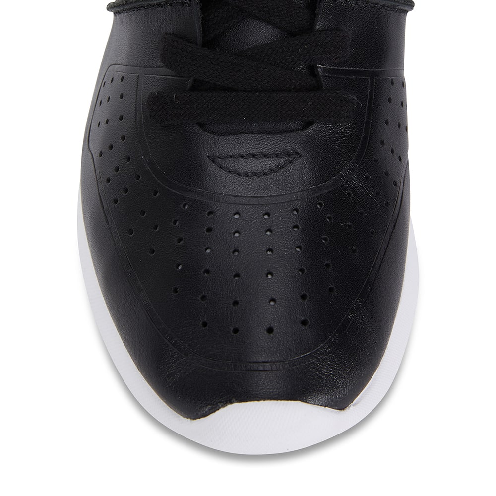 Bolt Sneaker in Black Leather