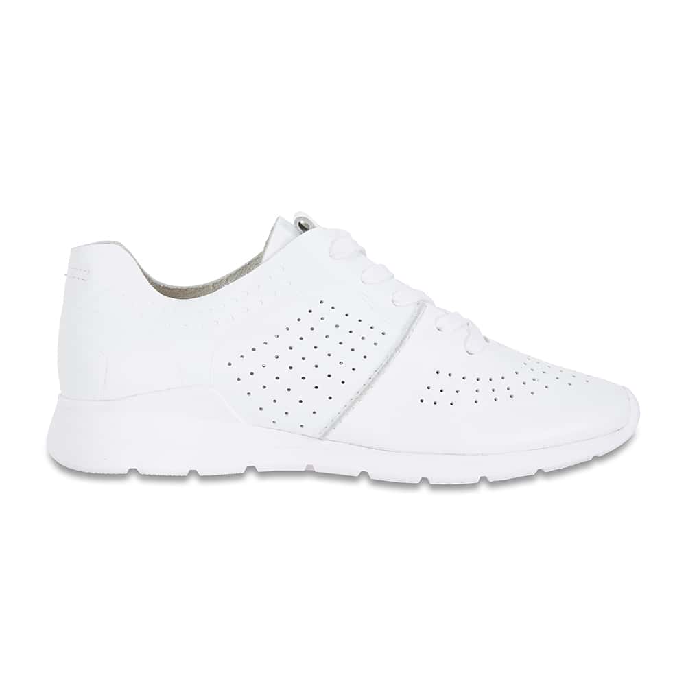 Bolt Sneaker in White Leather