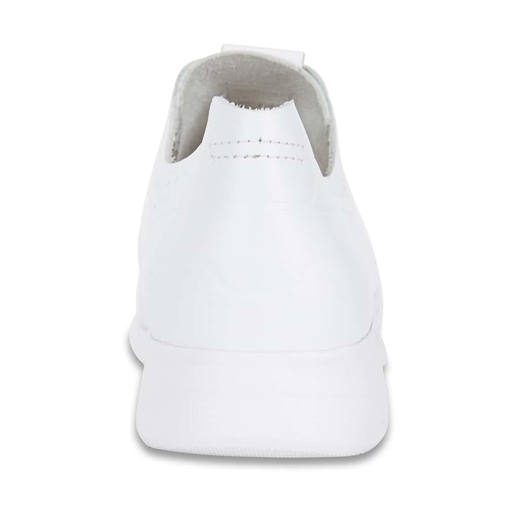 Bolt Sneaker in White Leather