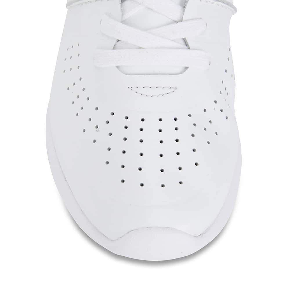 Bolt Sneaker in White Leather