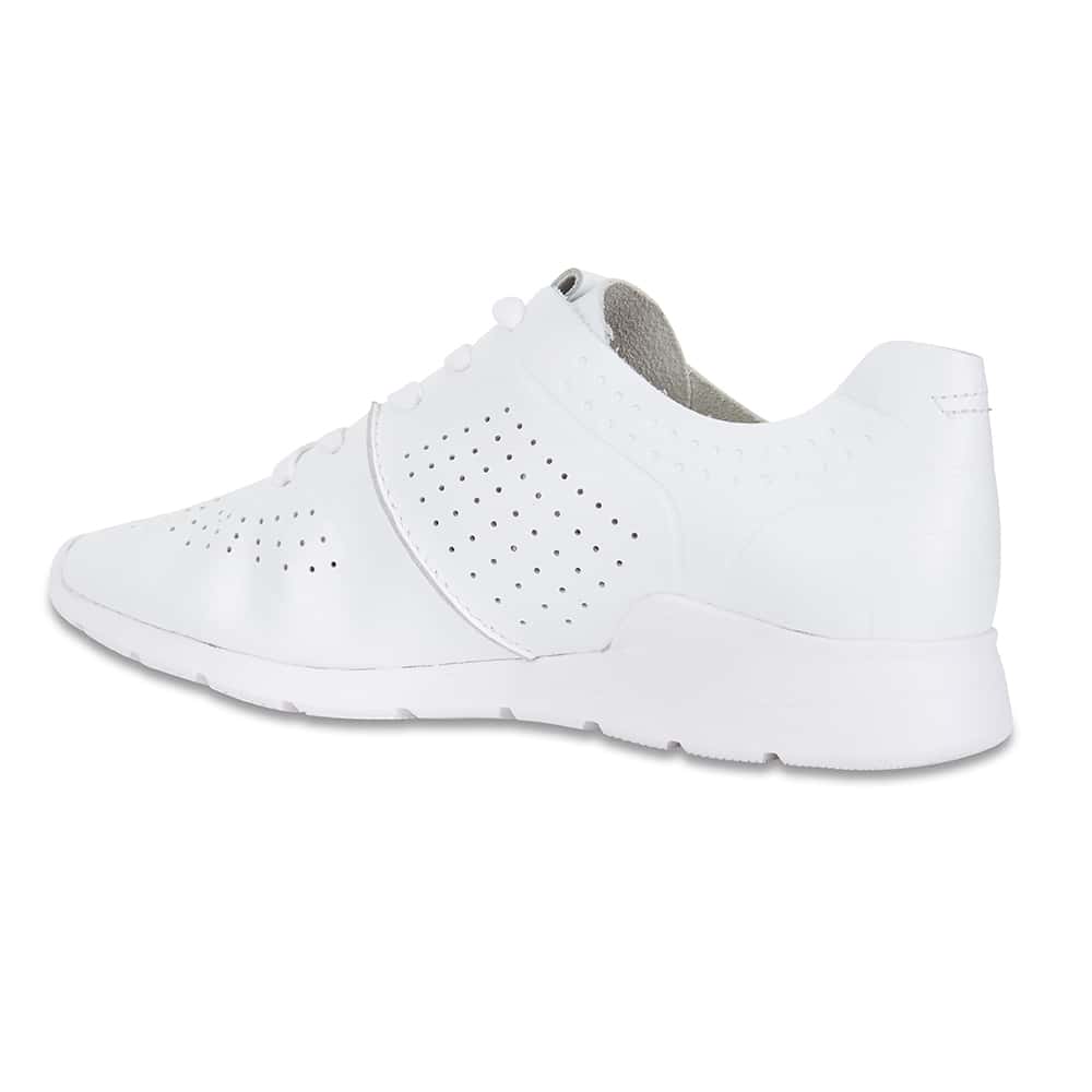 Bolt Sneaker in White Leather