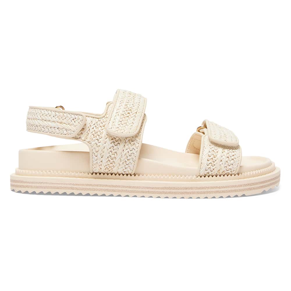 Bronte Sandal in Natural Raffia