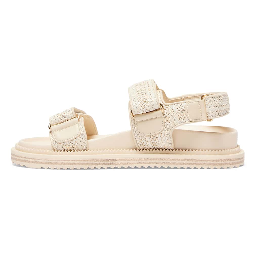 Bronte Sandal in Natural Raffia