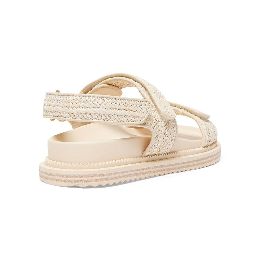 Bronte Sandal in Natural Raffia