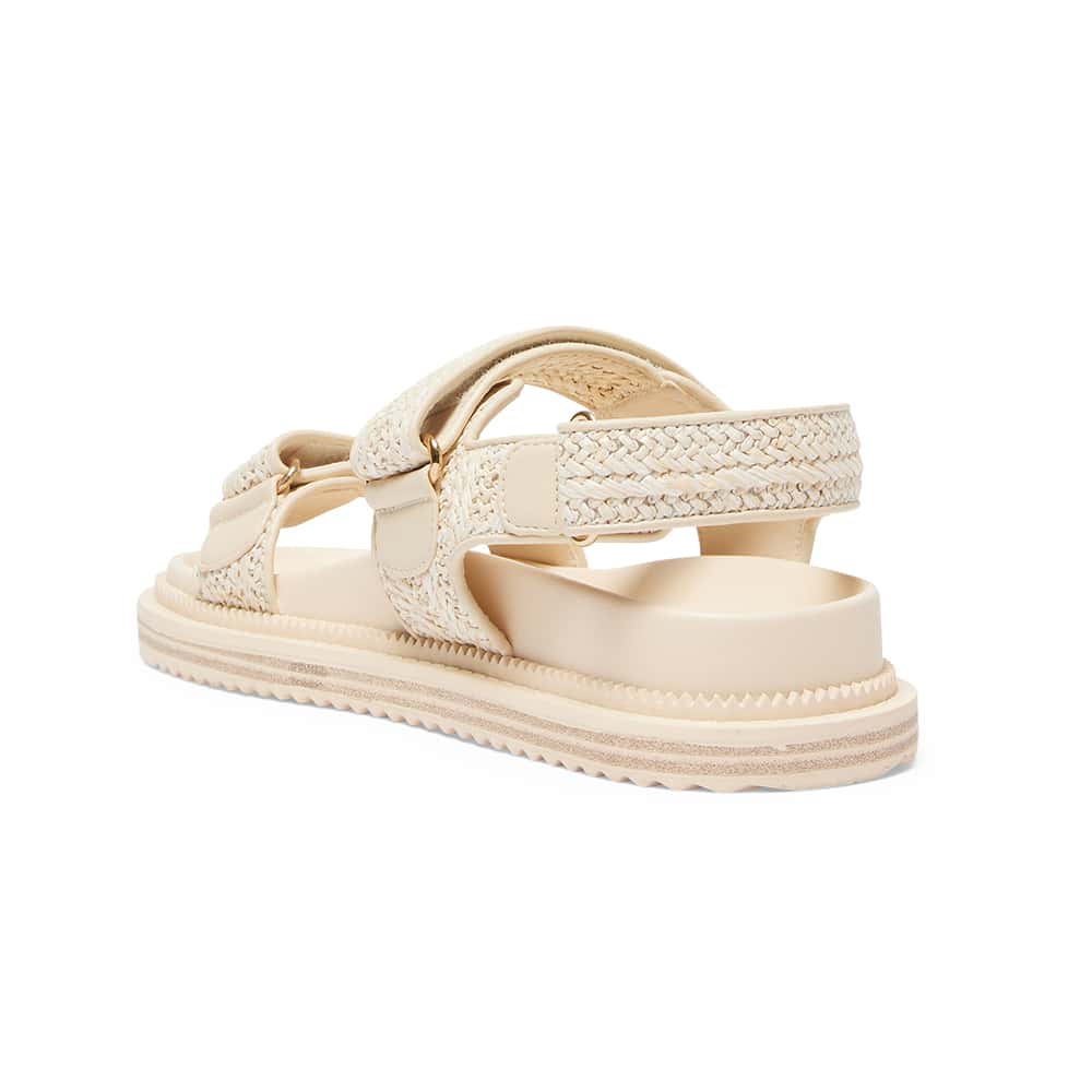 Bronte Sandal in Natural Raffia