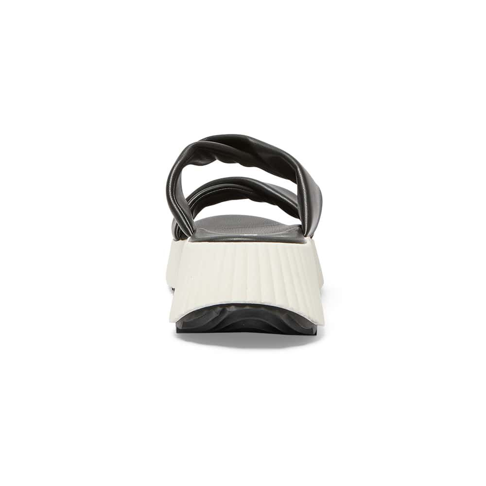 Callie Slide in Black Smooth