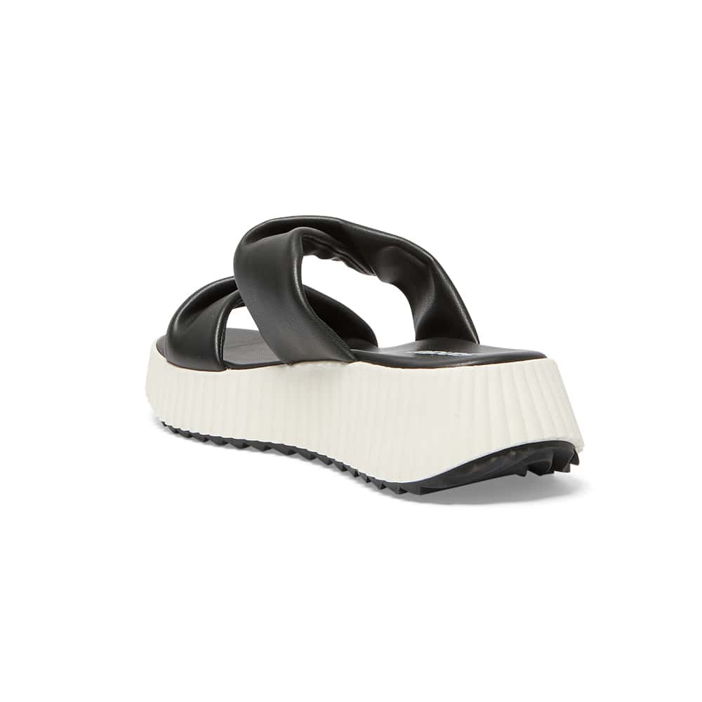 Callie Slide in Black Smooth