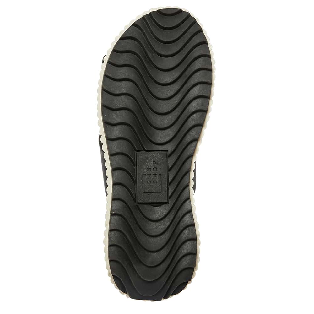Callie Slide in Black Smooth