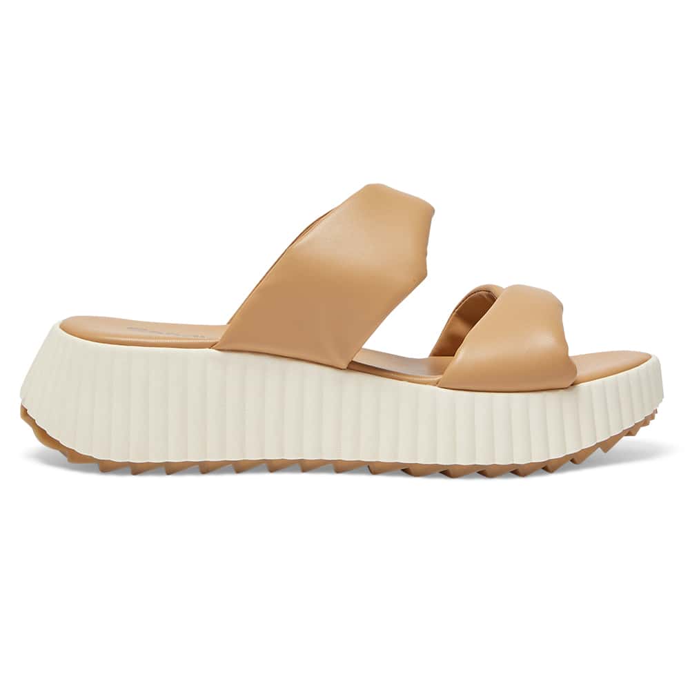 Callie Slide in Camel Smooth