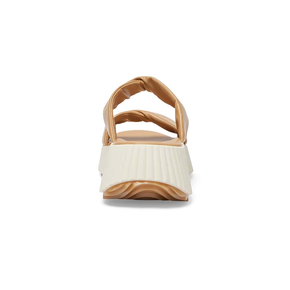 Callie Slide in Camel Smooth