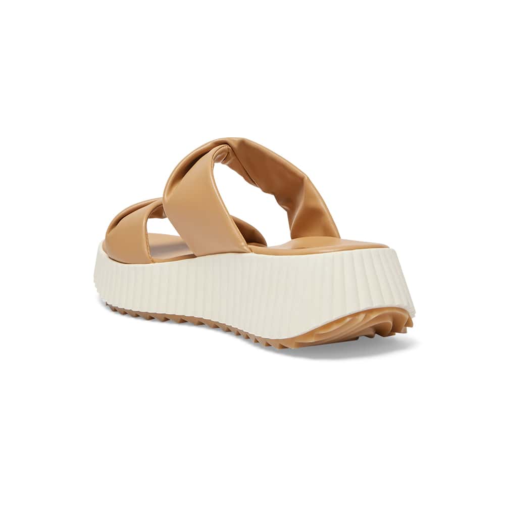 Callie Slide in Camel Smooth