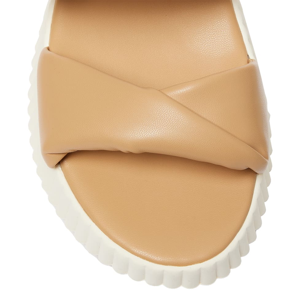Callie Slide in Camel Smooth
