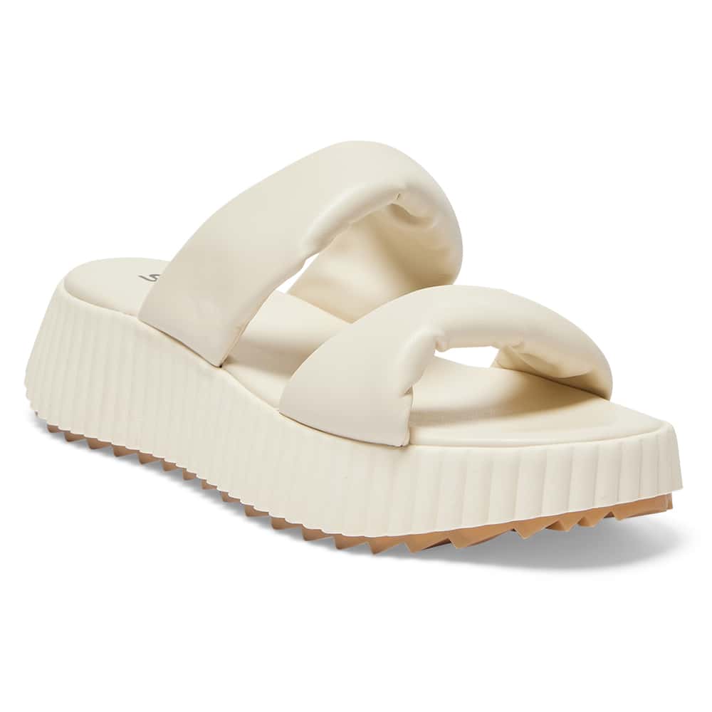 Callie Slide in Ivory Smooth