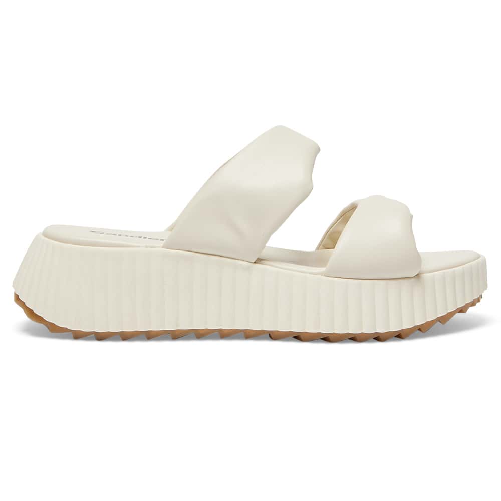 Callie Slide in Ivory Smooth