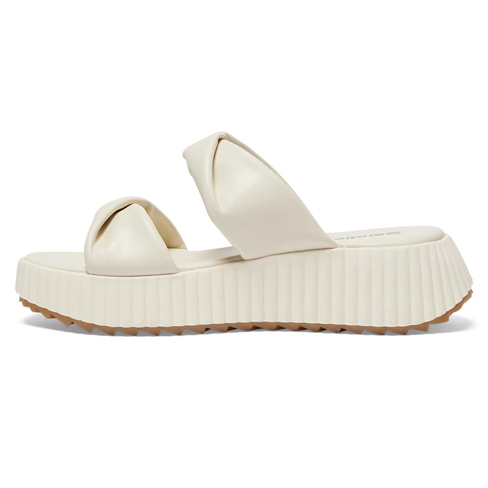 Callie Slide in Ivory Smooth