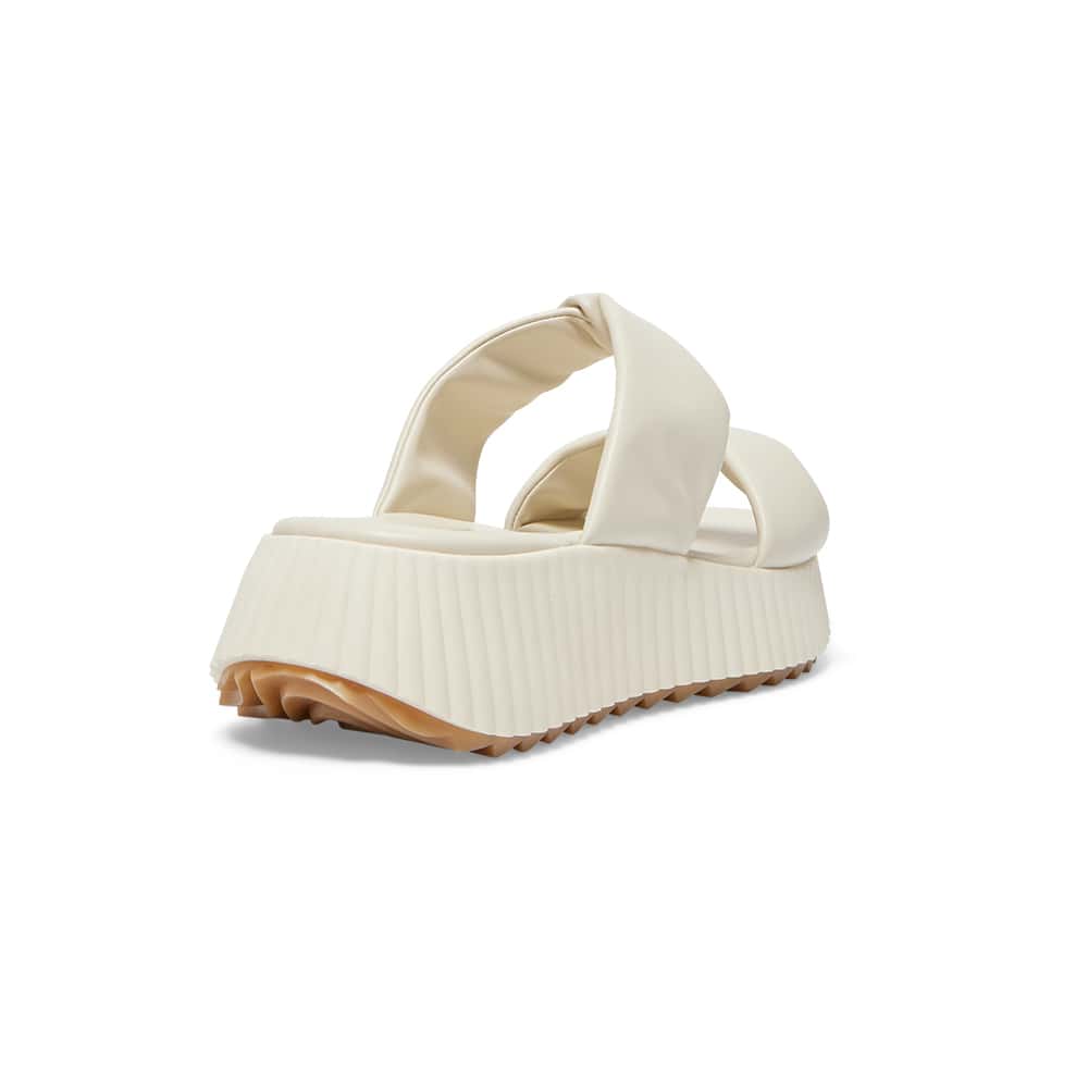 Callie Slide in Ivory Smooth
