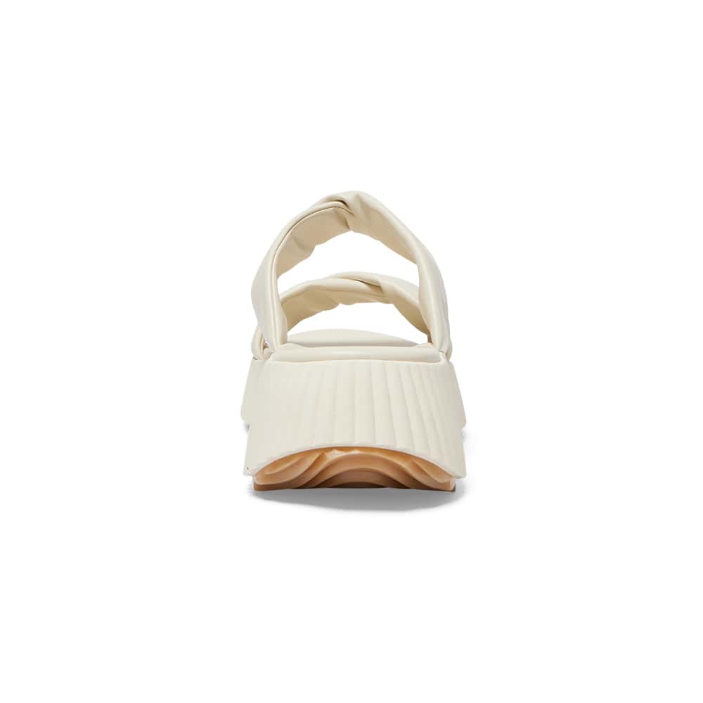 Callie Slide in Ivory Smooth