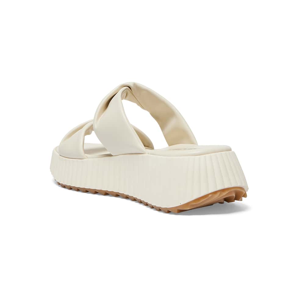 Callie Slide in Ivory Smooth