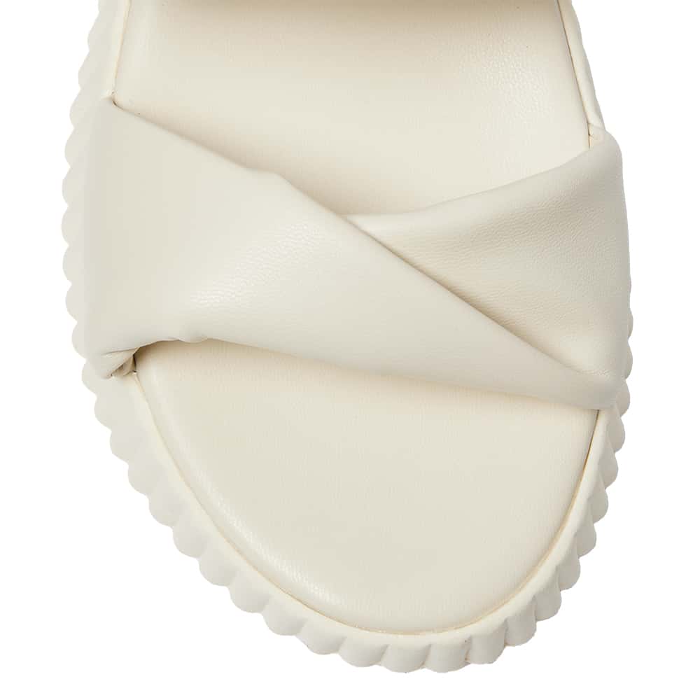 Callie Slide in Ivory Smooth