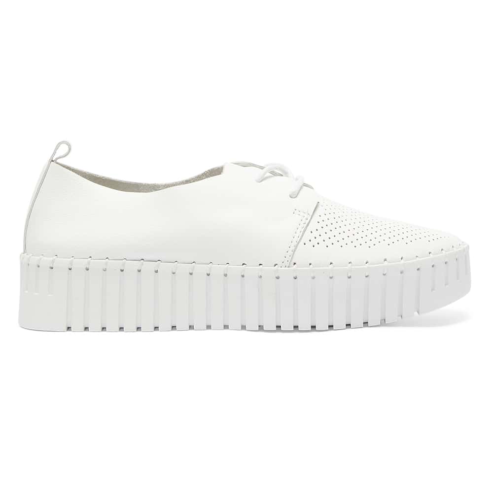 Central Sneaker in White Leather