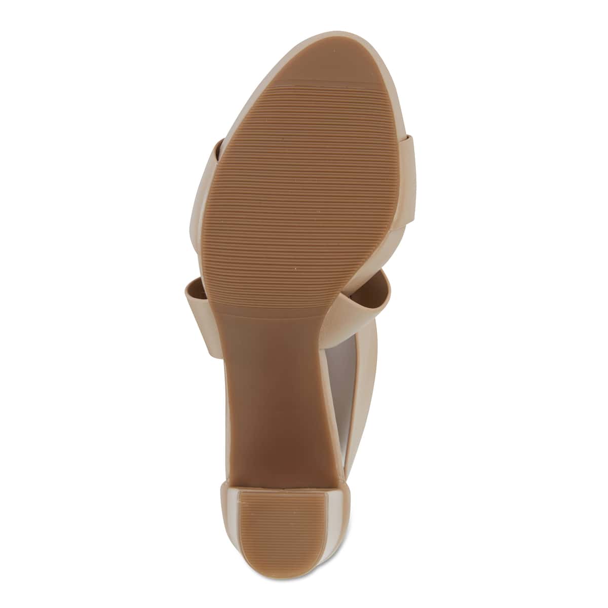 Congo Heel in Nude Leather