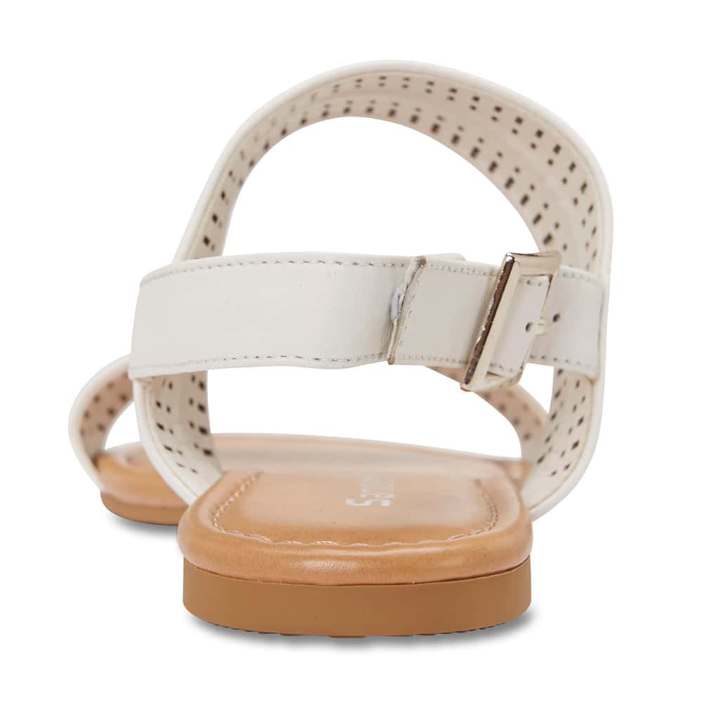 Dainty Sandal in White Leather