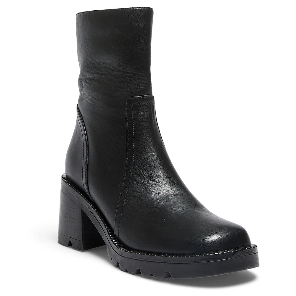 Damon Boot in Black Leather