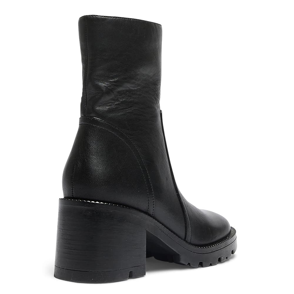 Damon Boot in Black Leather