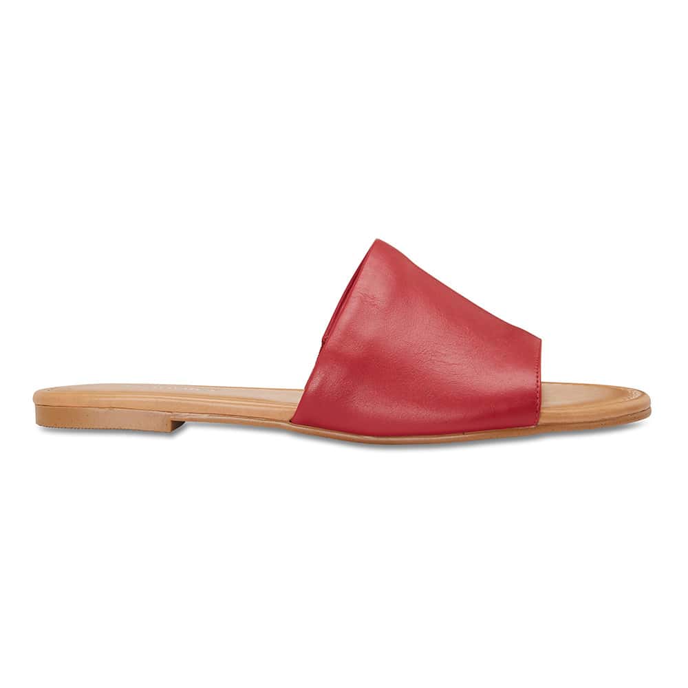 Dana Slide in Cherry Leather