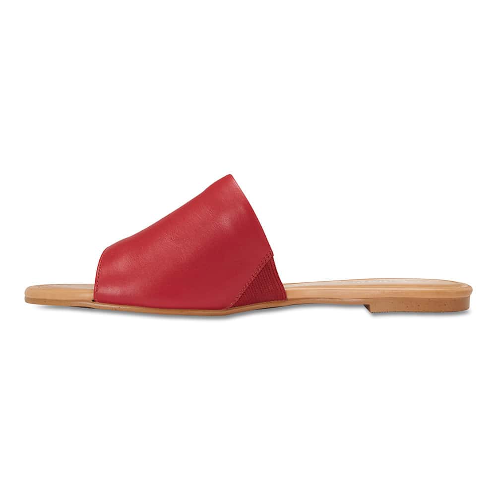Dana Slide in Cherry Leather