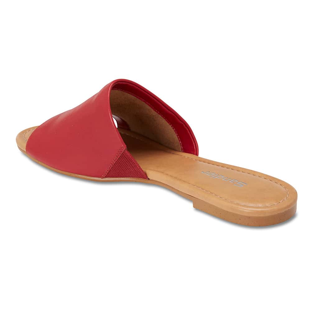 Dana Slide in Cherry Leather