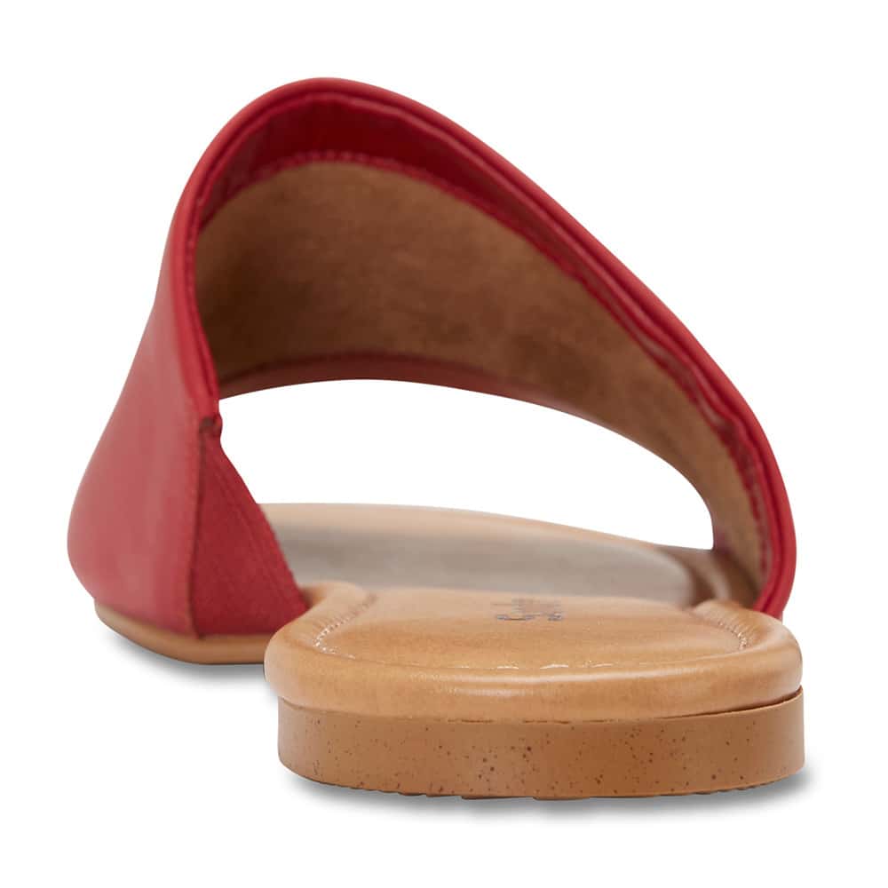 Dana Slide in Cherry Leather