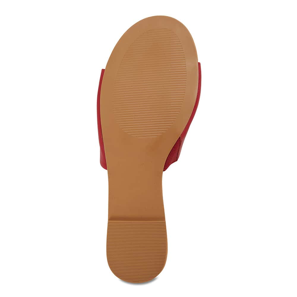 Dana Slide in Cherry Leather