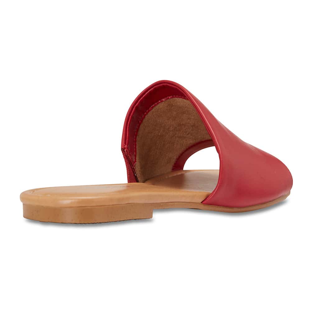 Dana Slide in Cherry Leather