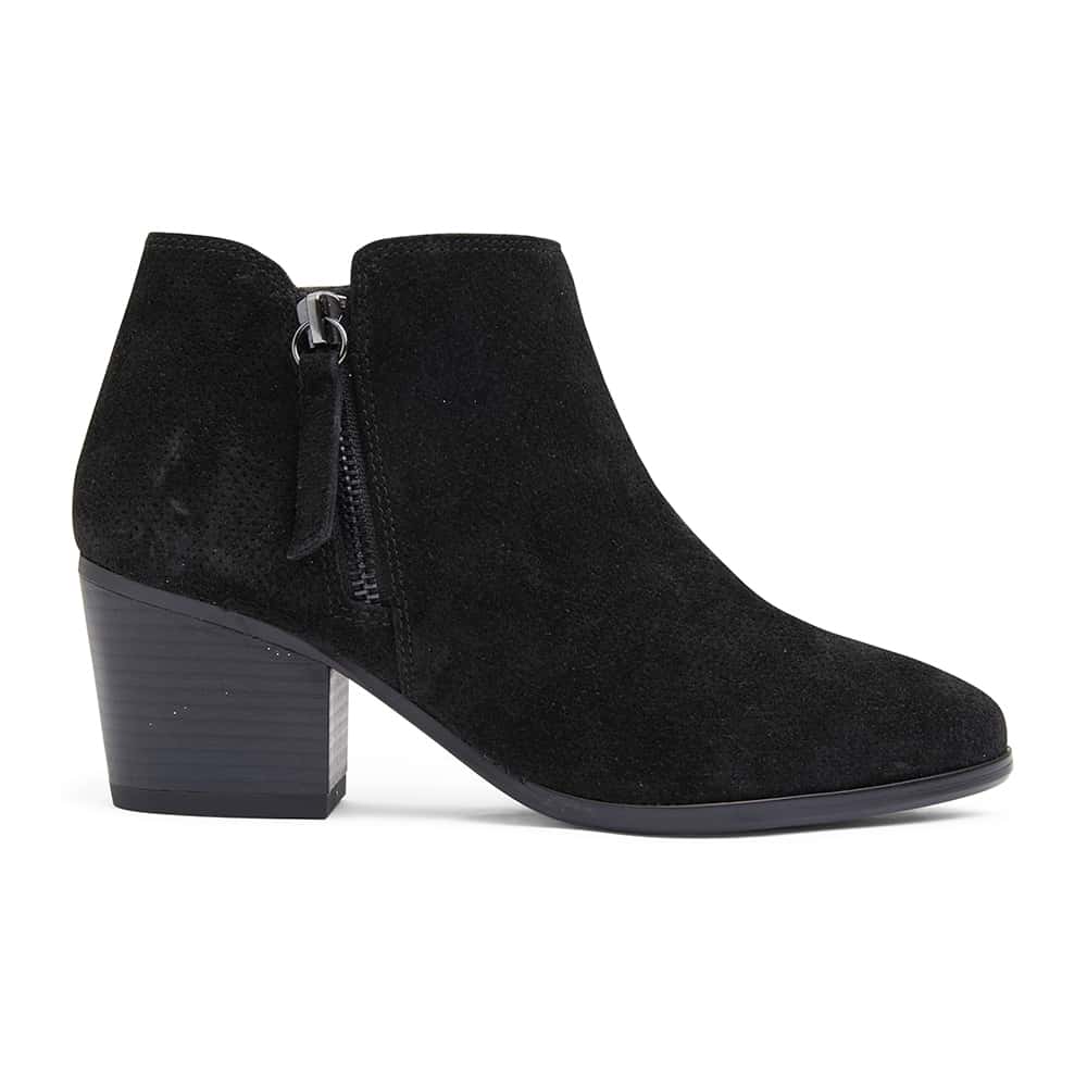 Dart Boot in Black Suede