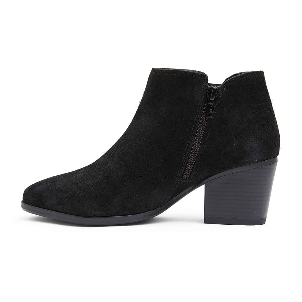 Dart Boot in Black Suede