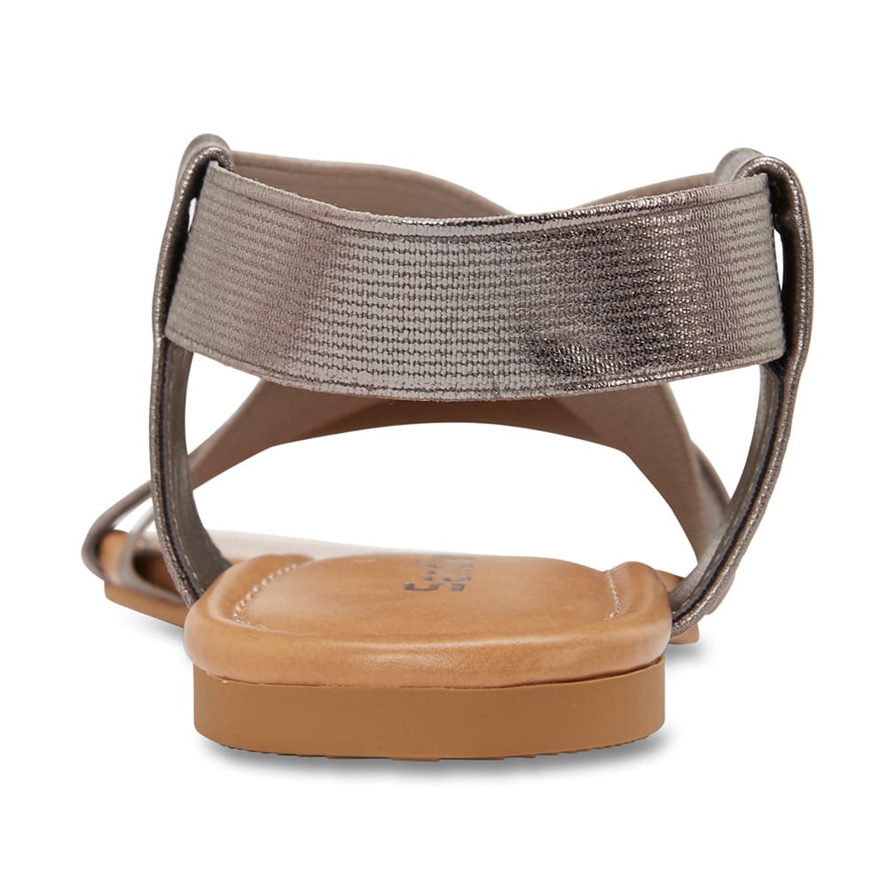 Decoy Sandal in Pewter Fabric