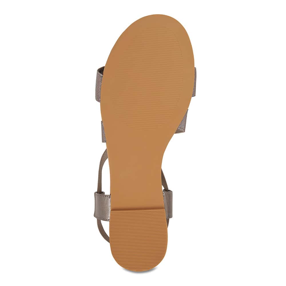 Decoy Sandal in Pewter Fabric