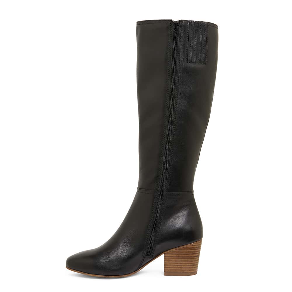 Drake Boot in Black Leather