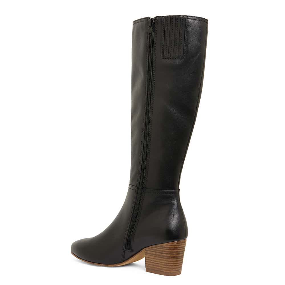 Drake Boot in Black Leather