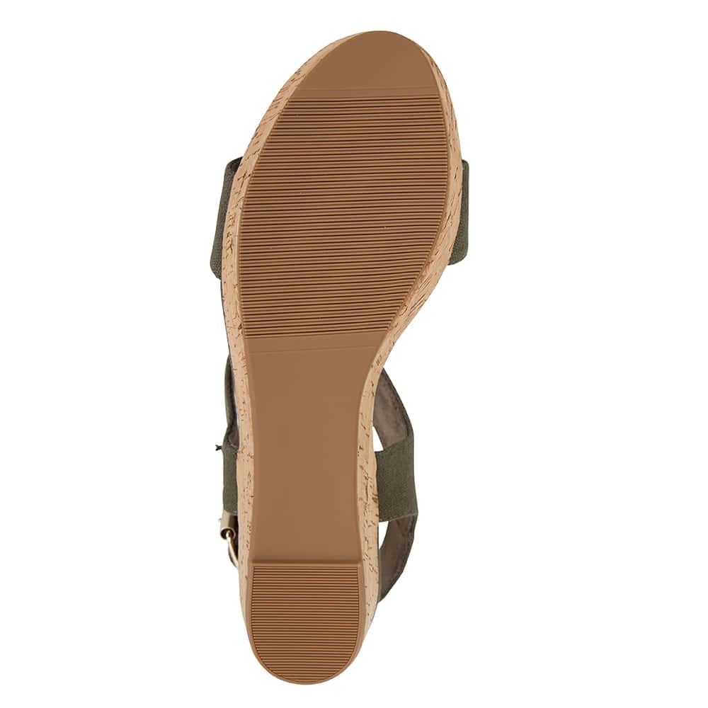 Ember Heel in Khaki Fabric
