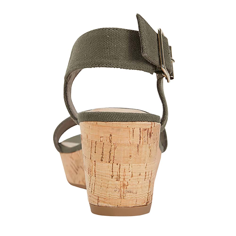 Ember Heel in Khaki Fabric