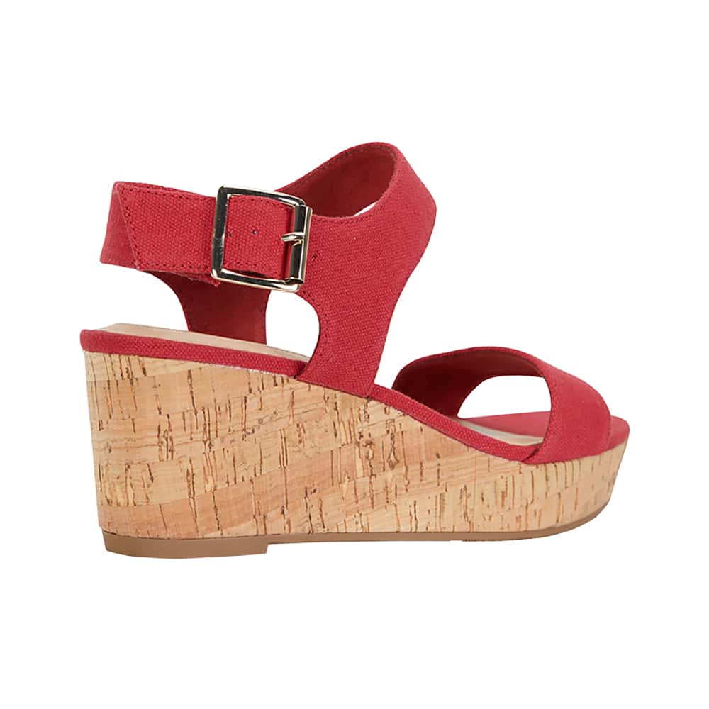 Ember Heel in Red Fabric