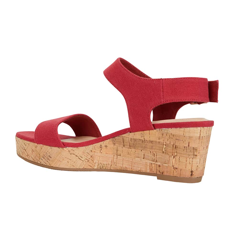 Ember Heel in Red Fabric
