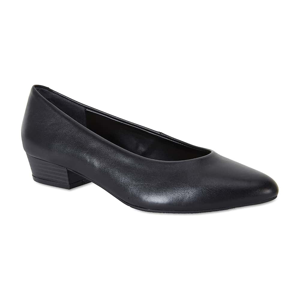 Emily Heel in Black Leather