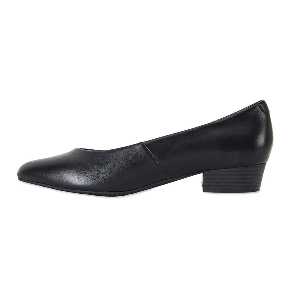 Emily Heel in Black Leather