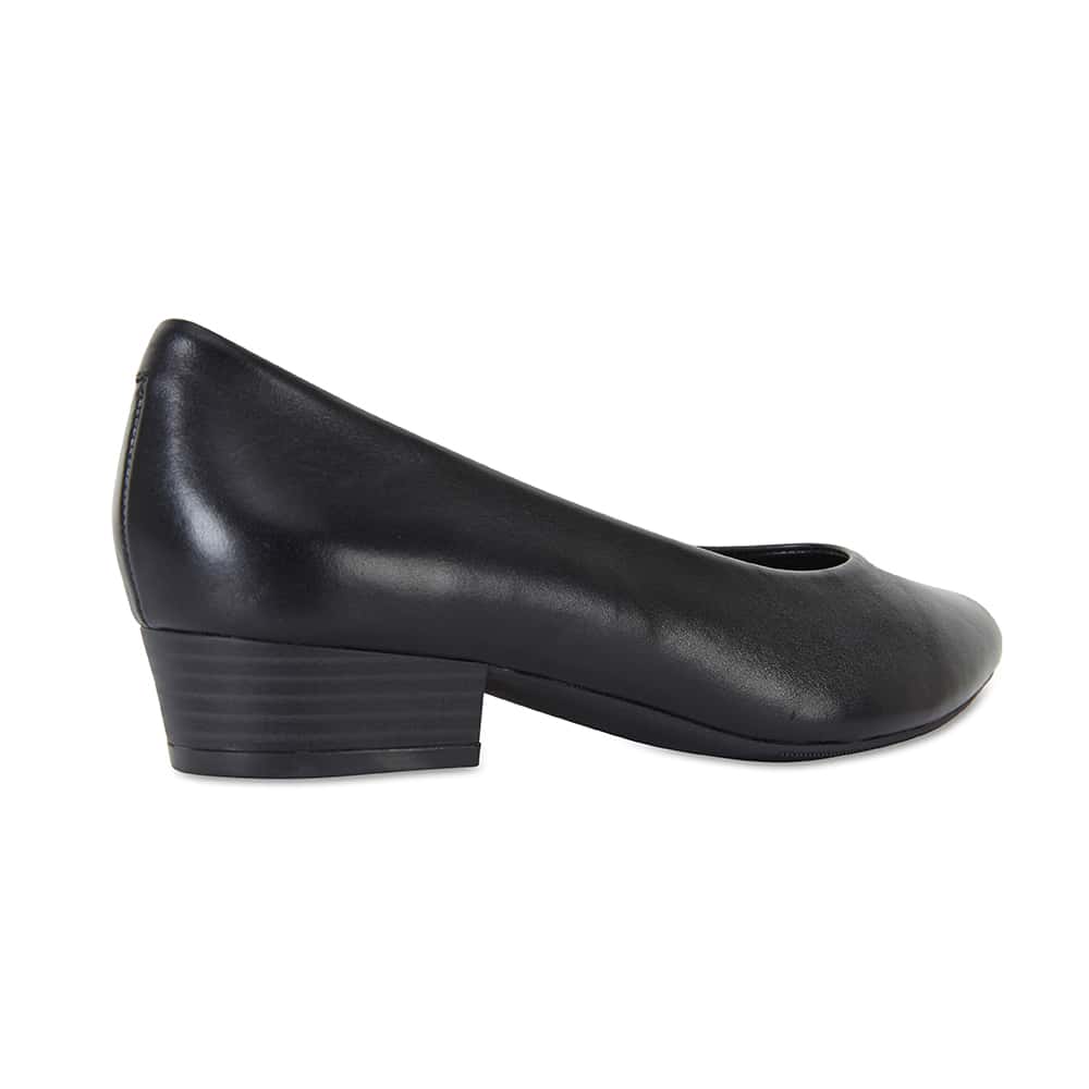 Emily Heel in Black Leather